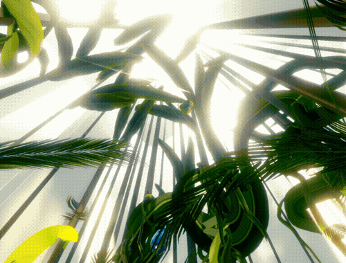 Greenhouse virtual garden view